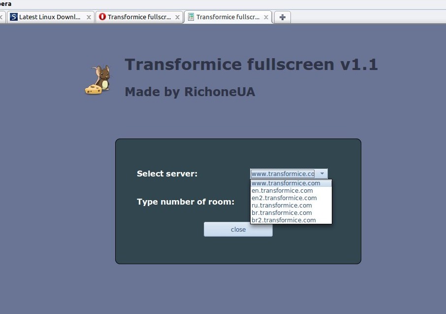 Transformice fullscreen