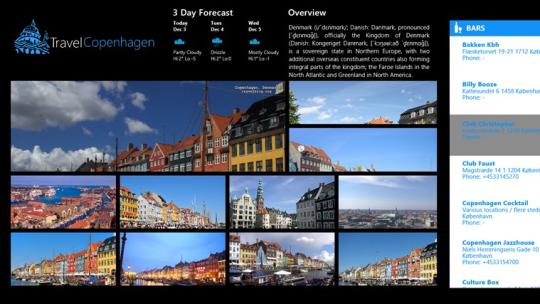 TravelCopenhagen for Windows 8