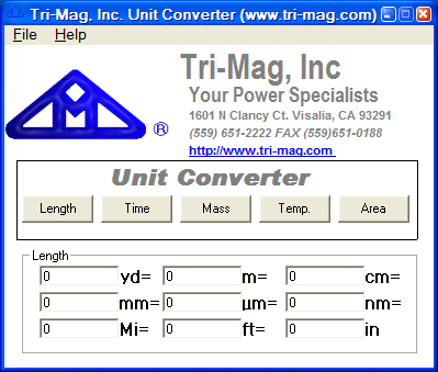 Tri-Mag Unit Converter