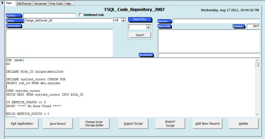 TSQL Code Repository