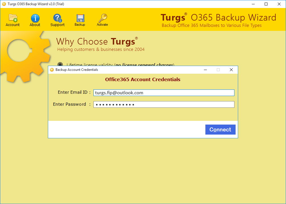 Turgs O365 Backup Wizard