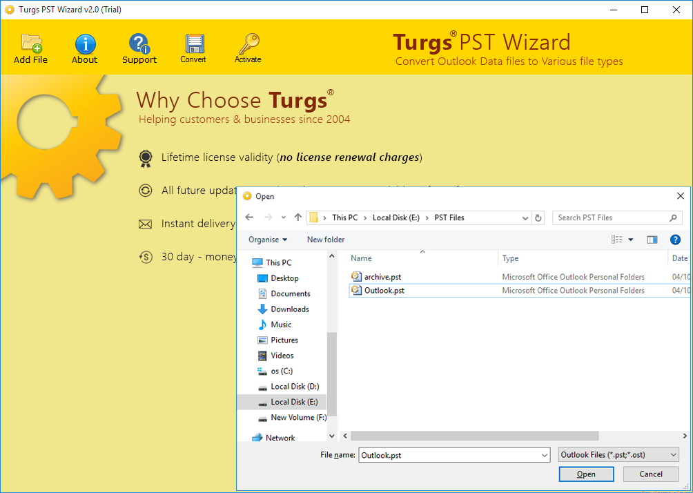 Turgs PST Wizard
