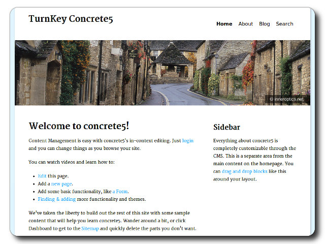TurnKey Concrete5 Live CD