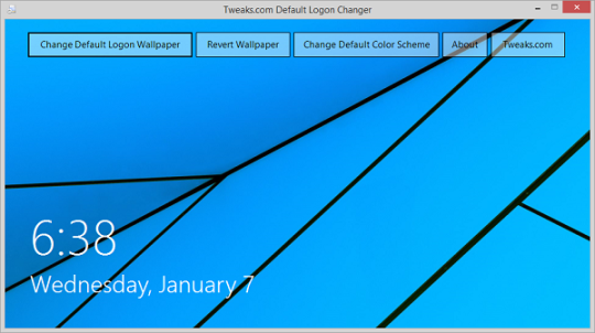 Tweaks.com Logon Changer
