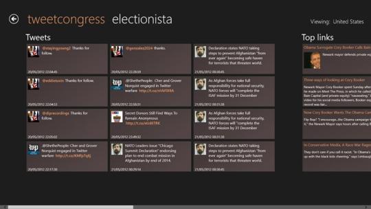 Tweetcongress Electionista for Windows 8