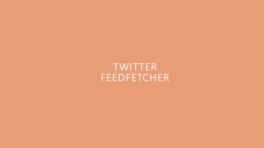 Twitter FeedFetcher for Windows 8