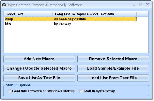 Type Common Phrases Automatically Software