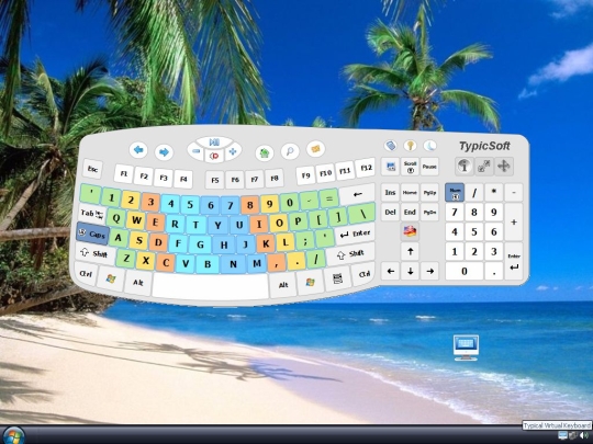 Typical Virtual Keyboard