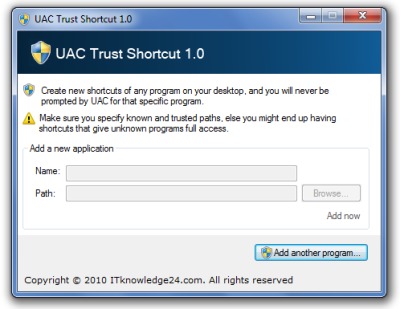 UAC Trust Shortcut (32-Bit)