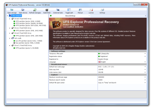 UFS Explorer Professional Recovery (64-bit)