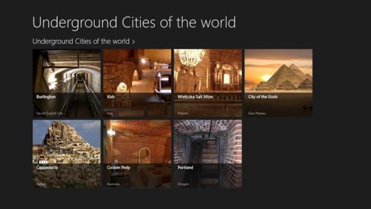 Underground Cities of the world for Windows 8