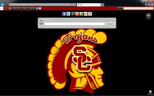 USC Trojans Theme for Internet Explorer