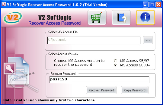 V2 Softlogic Recover Access Password