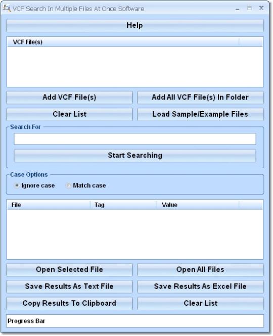 VCF Search In Multiple Files At Once Software