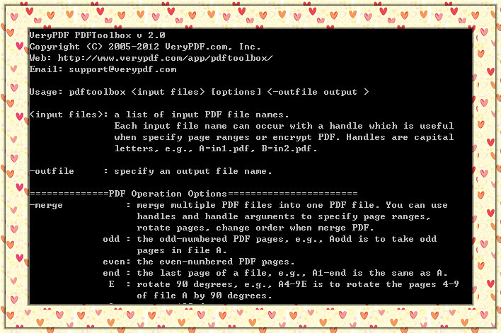VeryPDF PDF Toolbox Shell