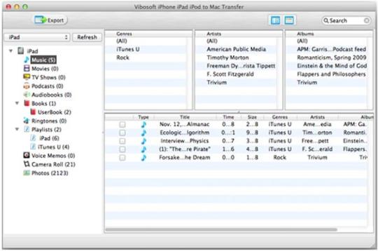 Vibosoft iPhone iPad iPod to Mac Transfer