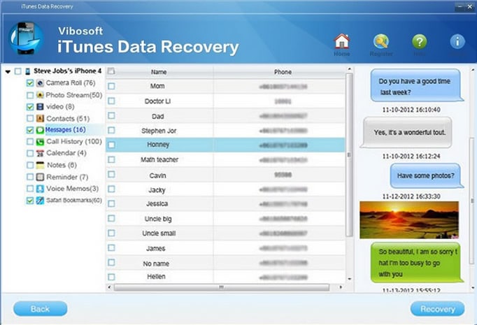 Vibosoft iTunes Data Recovery