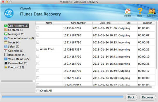 Vibosoft iTunes Data Recovery for Mac