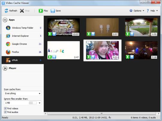 Video Cache Viewer