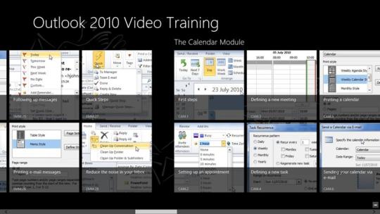 Video Training Outlook 2010 for Windows 8