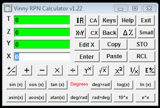 Vinny RPN Calculator