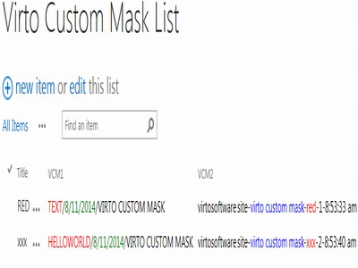 Virto SharePoint Custom Mask 2013