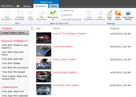 Virto Thumbnail View for MS SharePoint
