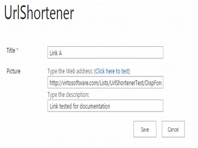 Virto URL Shortener for SharePoint 2013