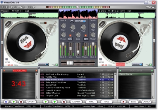 Virtual DJ Prophet - Turntable Mixing Studio