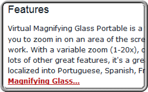 Virtual Magnifying Glass Portable