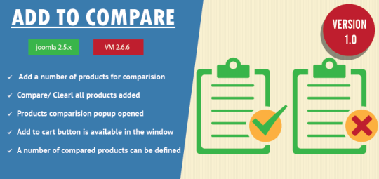 Virtuemart Product Compare Extension