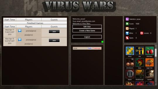 Virus Wars Online for Windows 8