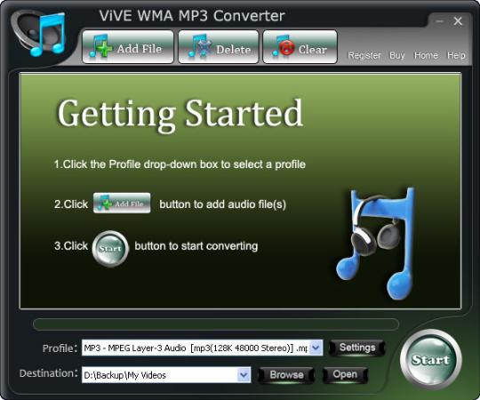 ViVE WMA MP3 Converter