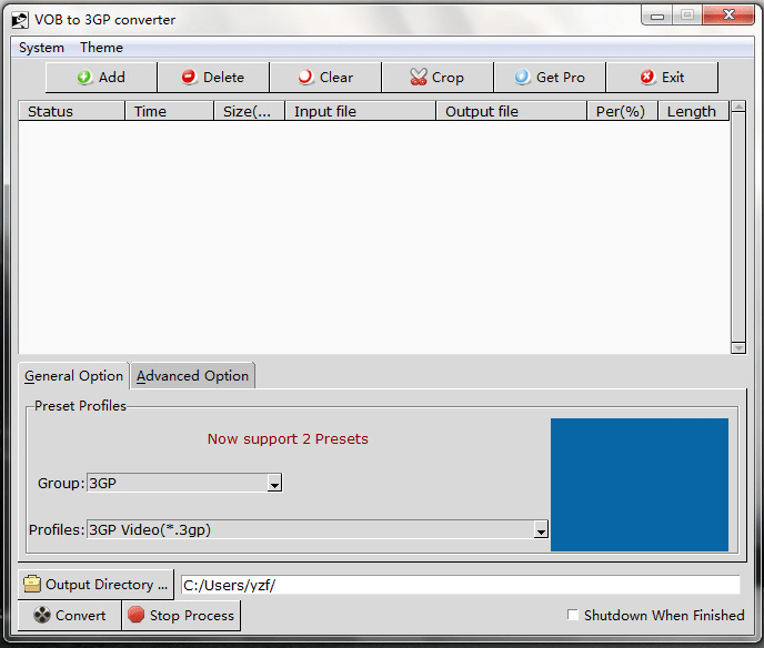 VOB to 3GP Converter