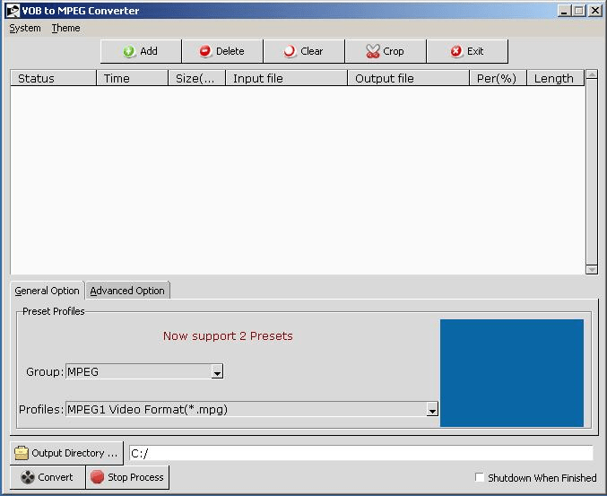 VOB to MPEG Converter