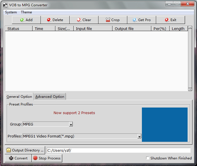 VOB to MPG Converter