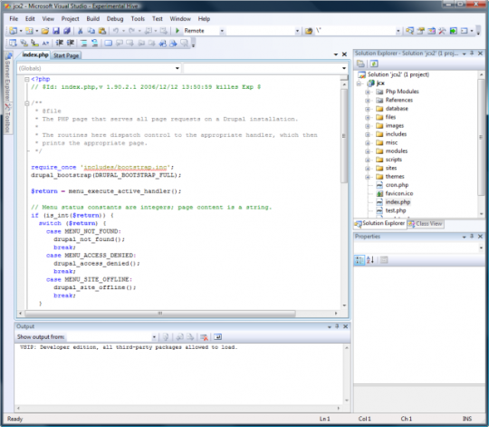 VS.Php for Visual Studio 2008