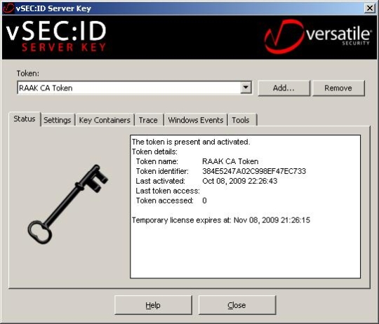 vSEC:ID Server Key