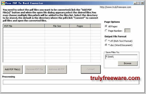 Walker Free PDF to Word Converter