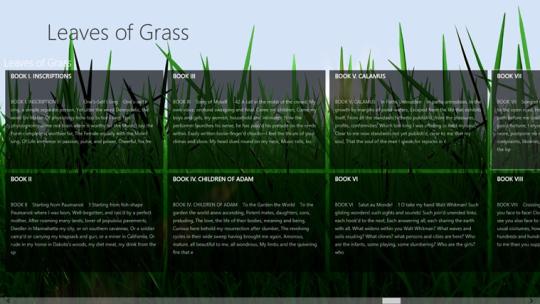 Walt Whitman's Leaves of Grass for Windows 8