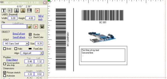 Warehouses Labeling software