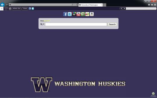 Washington Huskies Theme for Internet Explorer