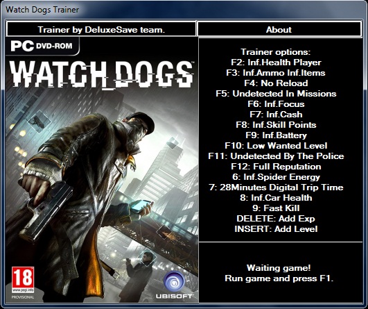 Watch Dogs Ultimate Trainer