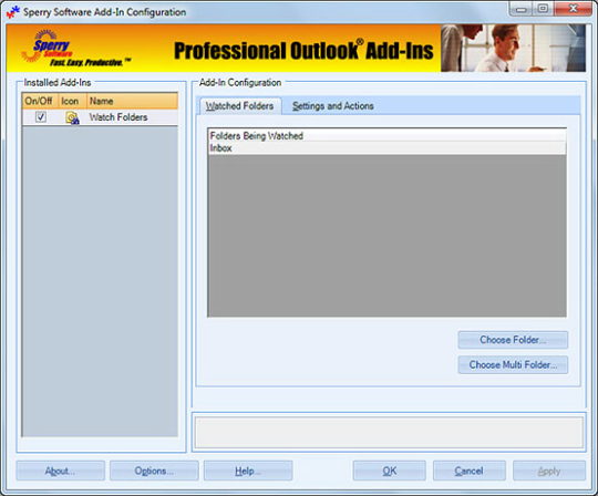 Watch Folders for Outlook 2007/Outlook 2010 (32-bit)