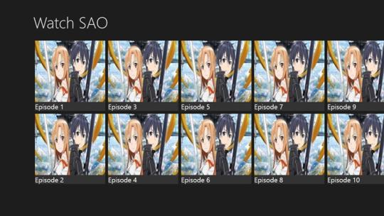 Watch SAO for Windows 8