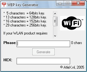 WEP key Generator