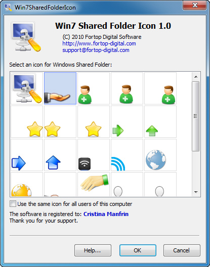 Win7 Shared Folder Icon