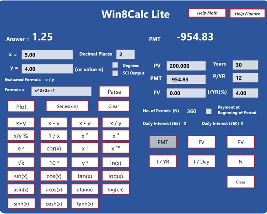 Win8Calc Lite for Windows 8