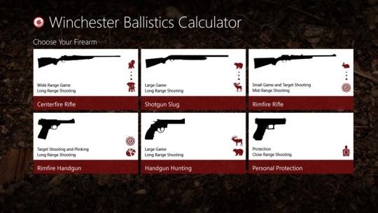 Winchester Ballistics Calculator for Windows 8