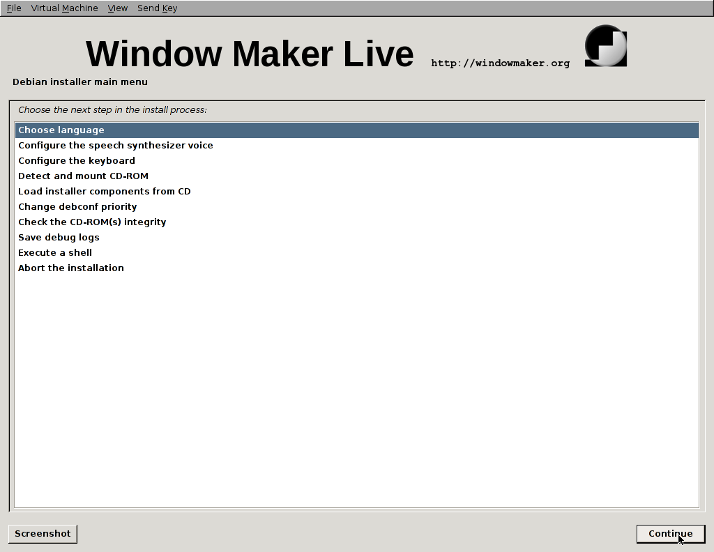 Window Maker Live CD